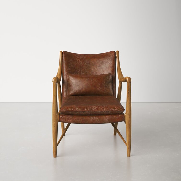 Bellis Genuine Leather Armchair Reviews AllModern